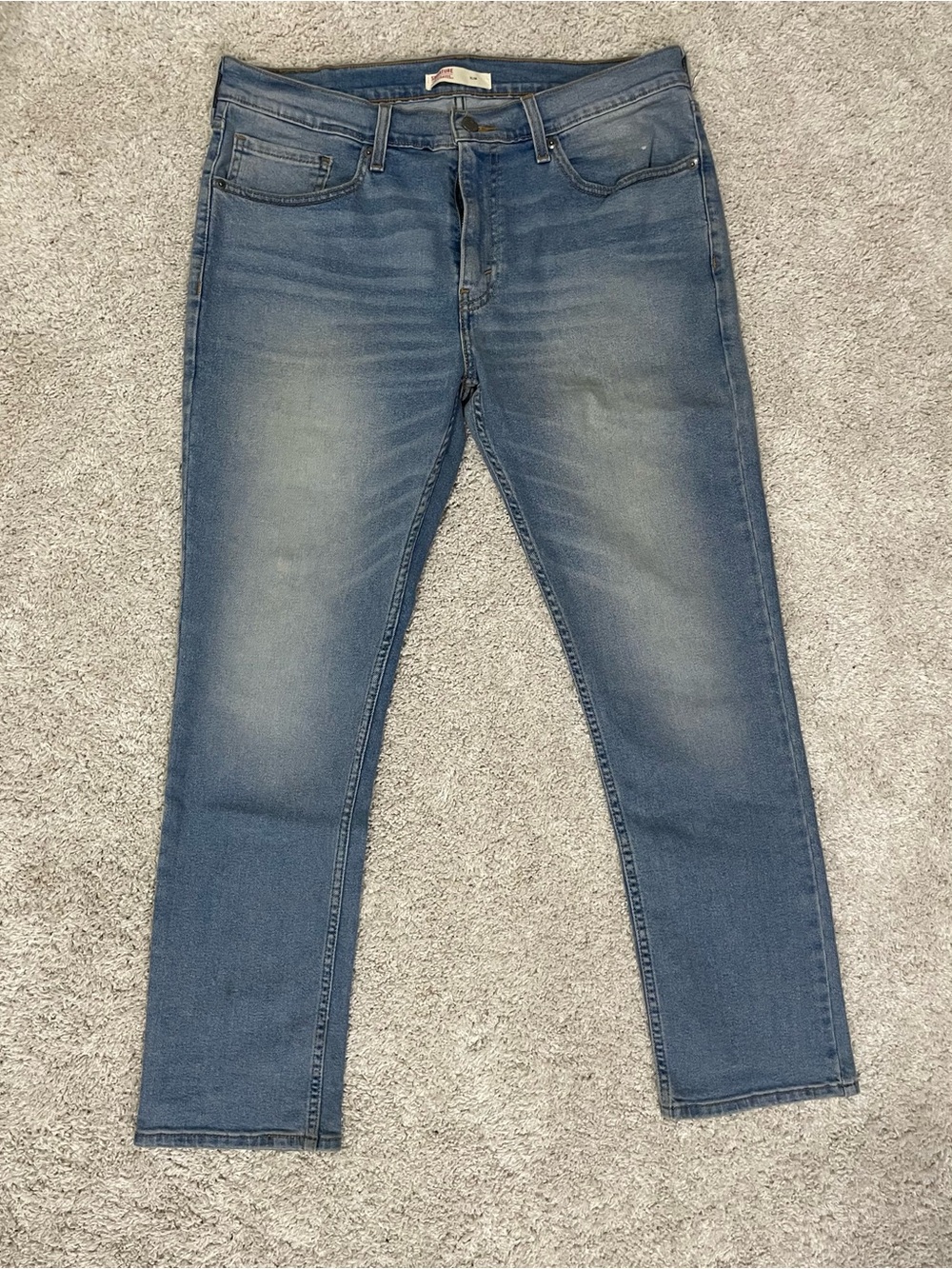 Levi's Slim Straight Faded Blue Jeans